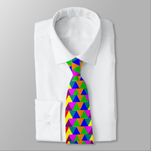 Corbata pirámides coloridas afroamericanas
