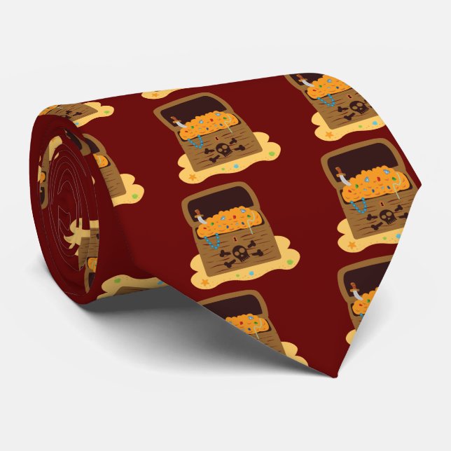 Corbata Pirate Booty Treasure Chest (Enrollado)