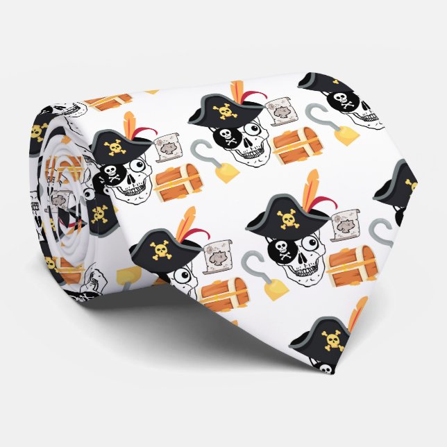 CORBATA PIRATE SKULL (Enrollado)