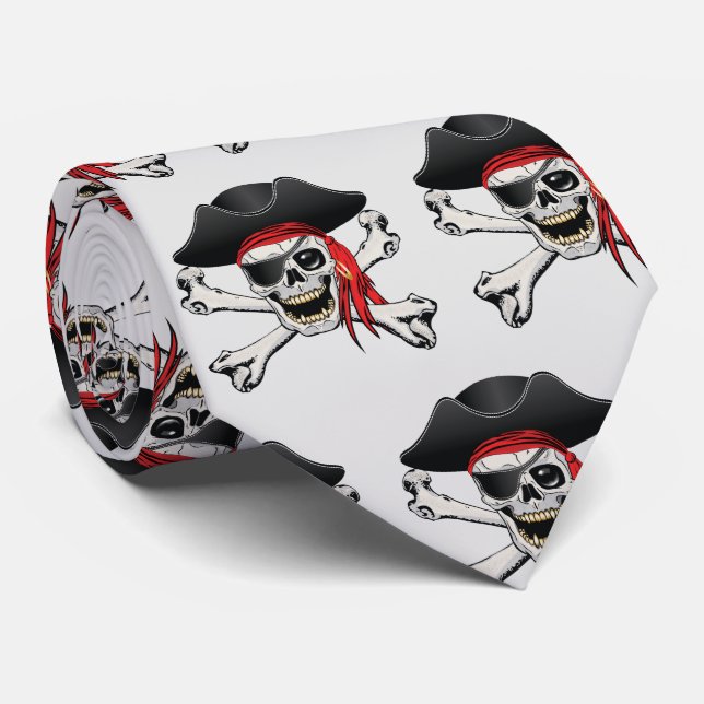Corbata Pirate Skull (Enrollado)
