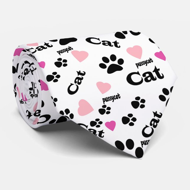 Corbata Pistas de gato (Enrollado)