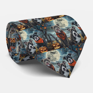 Corbata Pitbull Halloween Spooky