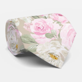 Corbata PixDezines acuarela Rubor Roses rosados DIY Bckgra