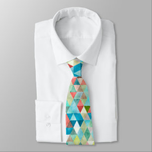 Corbata PixDezines Boho Geométrico/triángulos ajustables