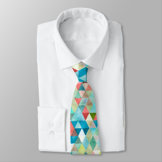 Corbata PixDezines Boho Geométrico/triángulos ajustables (Atado)