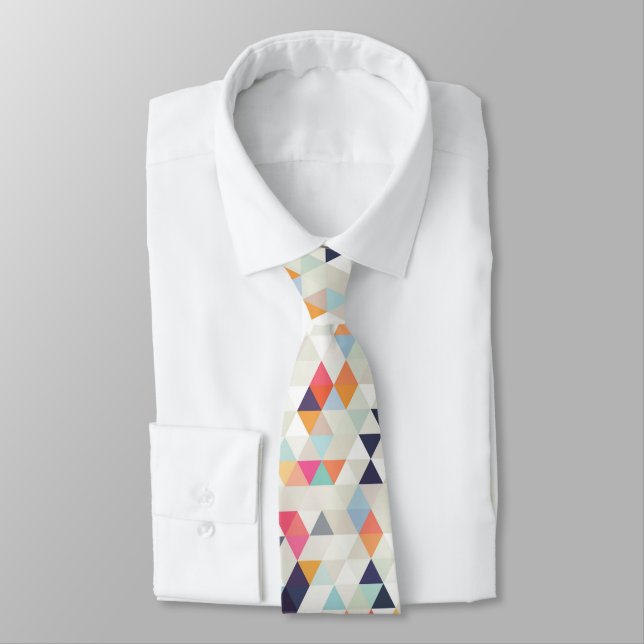 Corbata PixDezines Boho Geométrico/triángulos ajustables (Atado)