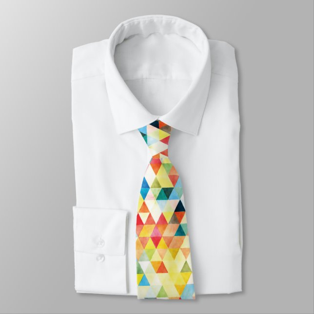 Corbata PixDezines Boho Geométrico/triángulos ajustables (Atado)