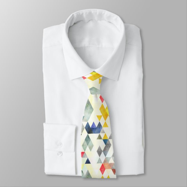 Corbata PixDezines Boho Geométrico/triángulos ajustables (Atado)