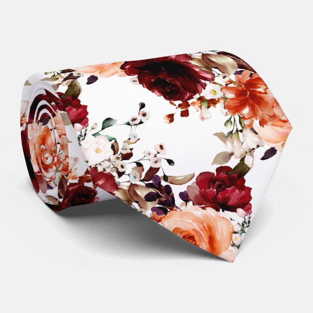 Corbata PixDezines Cae Rosas en Peonies Morir Fondo (Enrollado)