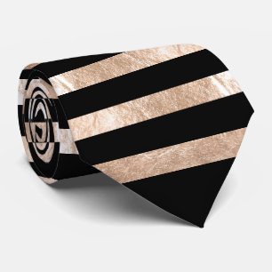 Corbata PixDezines colores diy/falso rosa oro/negro
