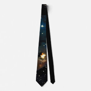 Corbata PixDezines EXPLORACIÓN ASTRONÓMICA CÓSMICA/GALAXIA