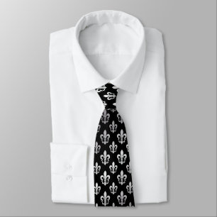 Corbata PixDezines fleur de lis/DIY color de fondo