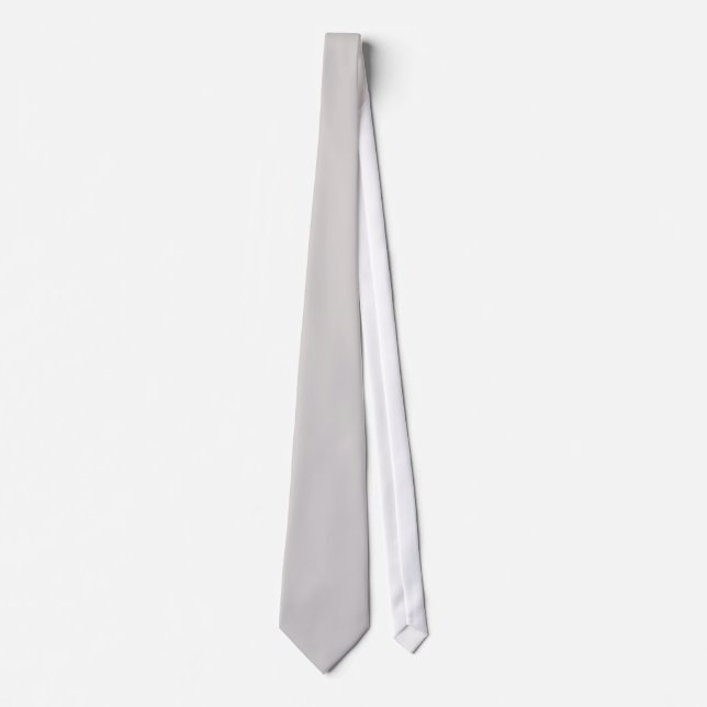 Corbata PixDezines GRIS CLARO SÓLIDO (Anverso)