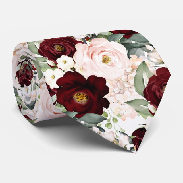 Corbata PixDezines H2 Cream Dusty Roses DIY Backgrnd (Enrollado)