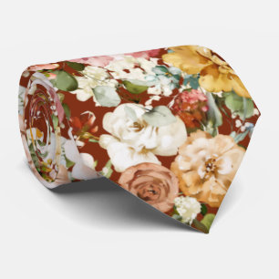Corbata PixDezines H2 Fall Garden Flores de cuello