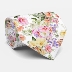 Corbata PixDezines H2 Flores de jardín de verano color DIY