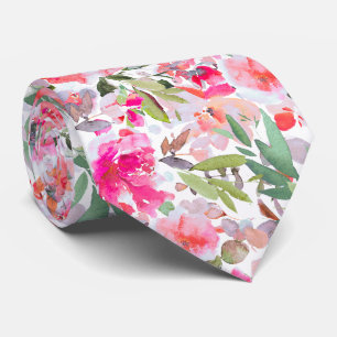 Corbata PixDezines H2 Flores de Verano Colores Brillantes