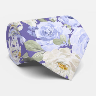 Corbata PixDezines H2 Light Lila Rosas Purpura DIY Bckgrnd