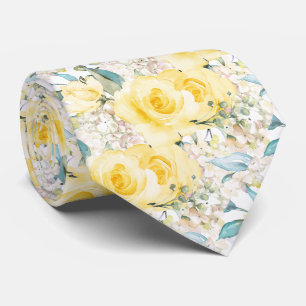 Corbata PixDezines H2 Rosas Amarillas de Verano Crm Horten
