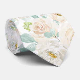 Corbata PixDezines H2 Rosas Azules Polvorientas