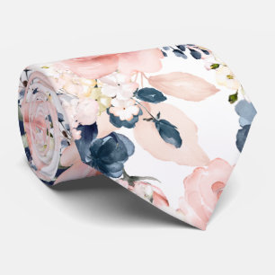 Corbata PixDezines H2 Rosas de la Marina Rubor DIY Backgro