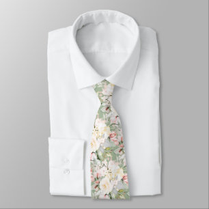 Corbata PixDezines H2 Rosas Rubor Cream DIY Background