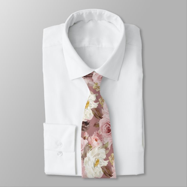 Corbata PixDezines H2 Rubor Rosas Rosadas Polvorientas DIY (Atado)