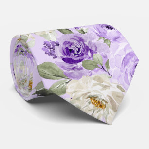 Corbata PixDezines H2 Violetas Rosas Purpura