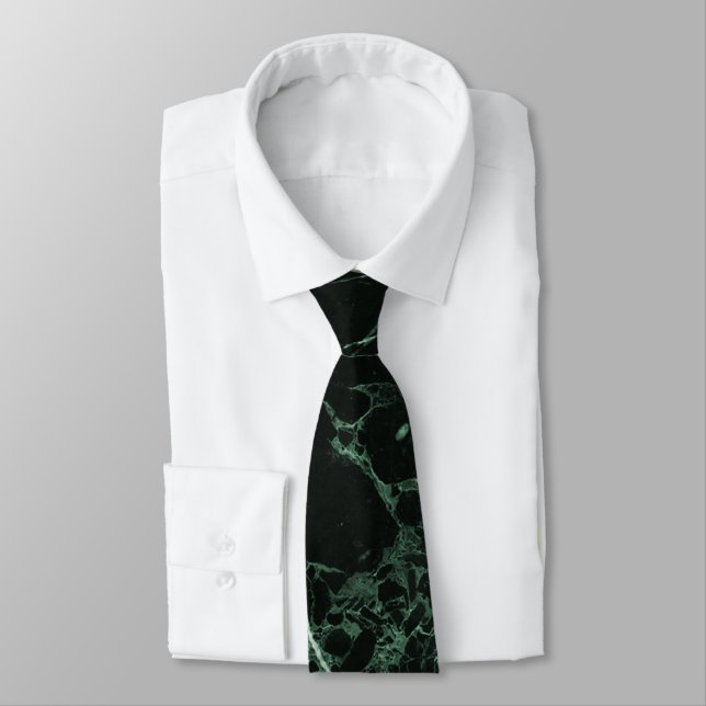 Corbata PixDezines Hunter Green Marble Slab (Atado)