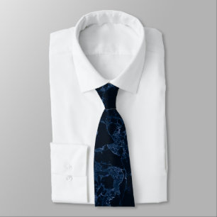 Corbata PixDezines Marble Slab, Midnight Blue