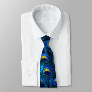 Corbata PixDezines Psicodélico Peacock/Cobalto/Aqua Blue