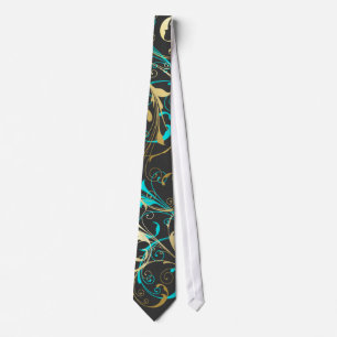 Corbata PixDezines Remolinos de Vid texto+color personali