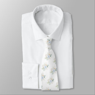 Corbata PixDezines Rosas Acuarela Rosa Azul