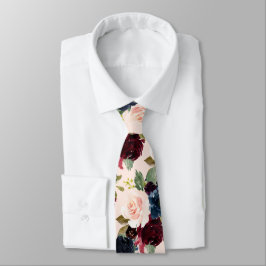 Corbata PixDezines Rubor Burgundy Navy corre hacia atrás D