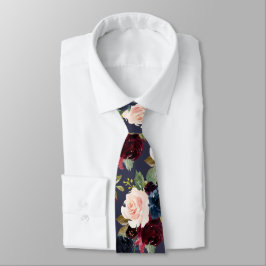 Corbata PixDezines Rubor Burgundy Navy corre hacia atrás D