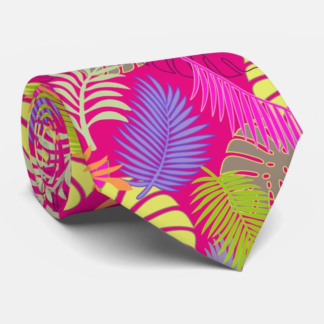 Corbata PixDezines selva/ fondo de bricolaje (Enrollado)
