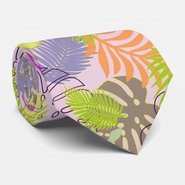 Corbata PixDezines selva/ fondo de bricolaje (Enrollado)