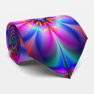 Corbata PixDezines Techno Psychedelic Dance/Neon Light