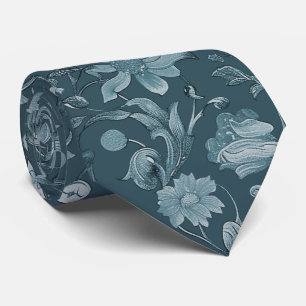 Corbata PixDezines William Morris Polvo Azul Bricolaje Col