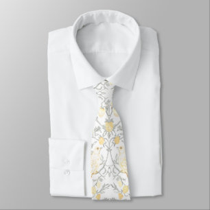 Corbata PixDezines William Morris Strawberry Thief Amarill