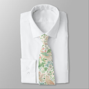 Corbata PixDezines William Morris Strawberry Thief Pastel