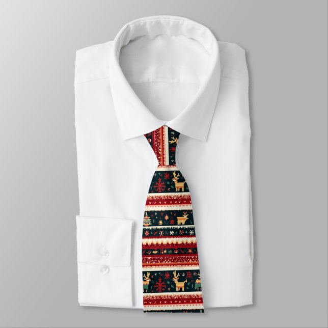 Corbata Pixel-Weihnachtssweater (Atado)