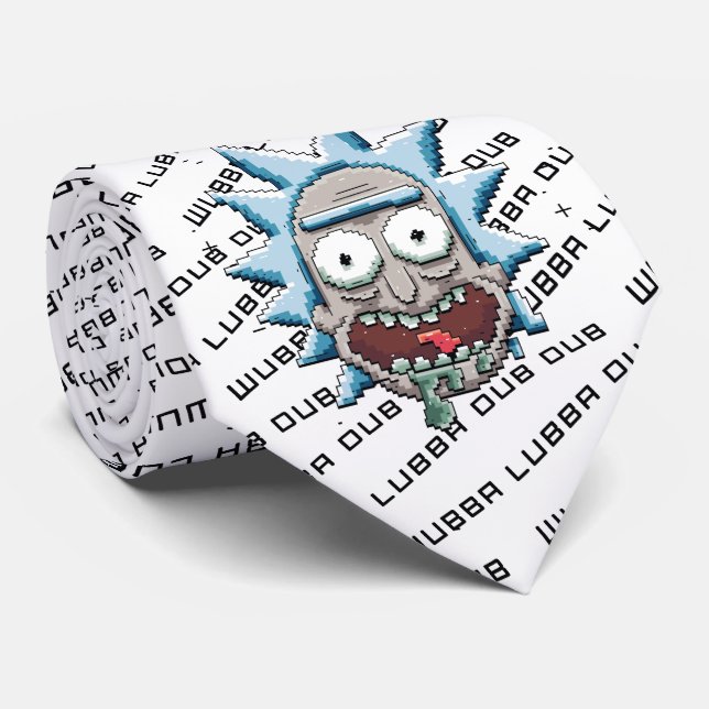 Corbata Pixelverse Rick Drooling Head (Enrollado)
