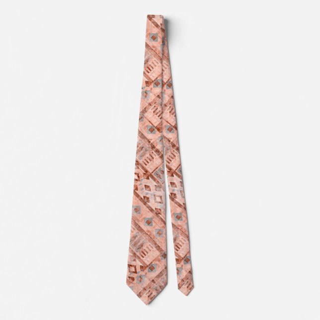 Corbata Pixie étnico monocromo (Anverso)