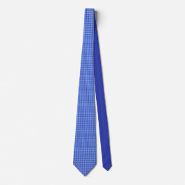 Corbata Placa azul blanca