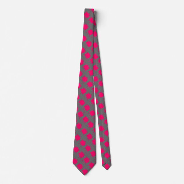 Corbata Placa de pintura rosa (Anverso)