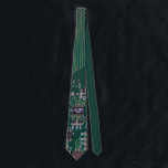 Corbata Placa madre para equipos<br><div class="desc">Esta imaginativa corbata de cuello tiene una imagen de una motherboard de computadora impresa en el frente. El regalo perfecto para el informático o el informático de tu vida.</div>