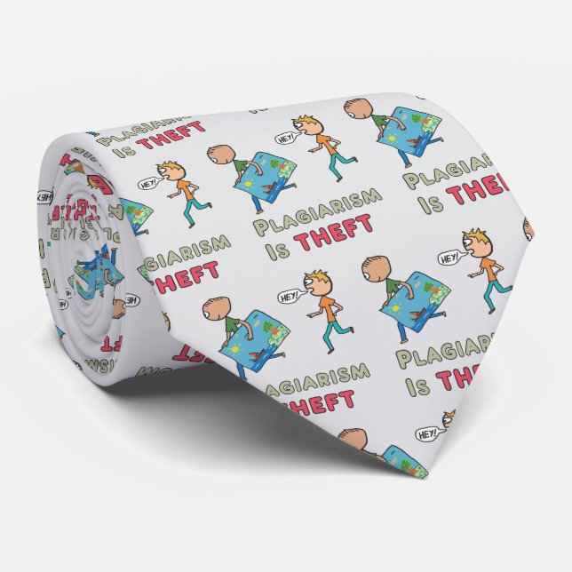 Corbata Plagiarism Is Theft (Enrollado)