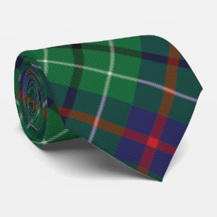 Corbata Plaid Clan Duncan Green Check Tartan