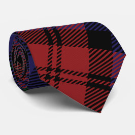 Corbata Plaid Clan MacLachlan Purple Red Check Tartán